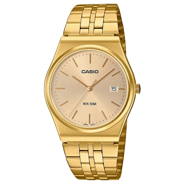 Casio Standart Mtp-B145g-9avdf Altın Erkek Kol Saati - Görsel 3
