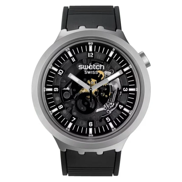 Swatch Big Bold Irony Dark Irony Sb07s105 Erkek Kol Saati - Görsel 6