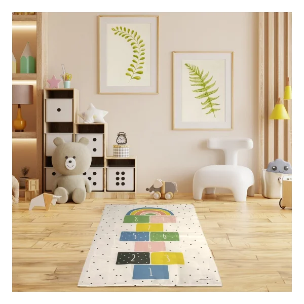 Safemom 90 X 145 Cm Aktivite Bebek Çocuk Oyun Halısı Oyun Matı - Seksek - 90 X 140 Cm - Sarı - Görsel 4