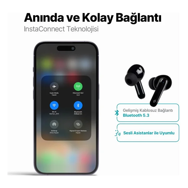 Ttec Airbeat On 2km146 TWS Kulak İçi Bluetooth Kulaklık - Görsel 4