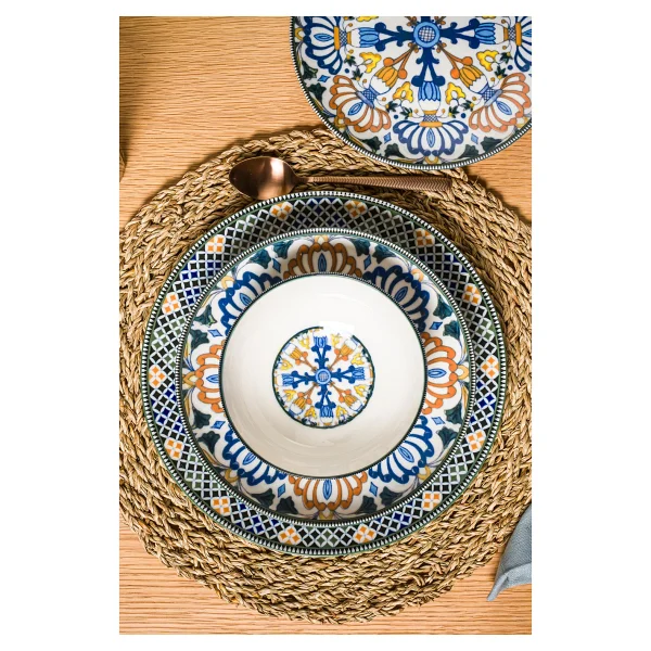 Chichi Home Majesty Neo 24 Parça 6 Kişilik Porselen Yemek Seti - Görsel 6