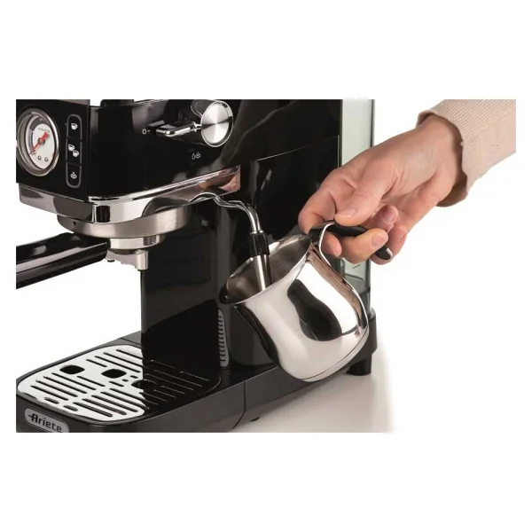 Ariete Moderna Slim 1381/12 Siyah Manuel Espresso Makinesi - Görsel 3