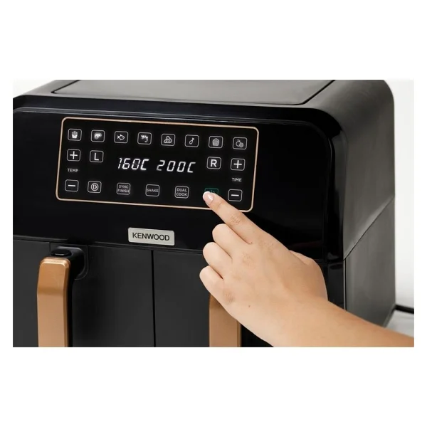 Kenwood Dual Air Fryer Bk Copper Hfp70.000bk 8 Lt Yağsız Fritöz - Görsel 3