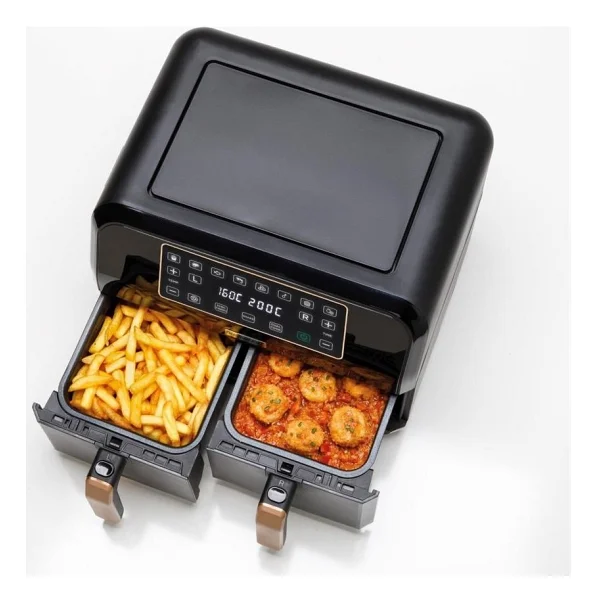Kenwood Dual Air Fryer Bk Copper Hfp70.000bk 8 Lt Yağsız Fritöz - Görsel 4
