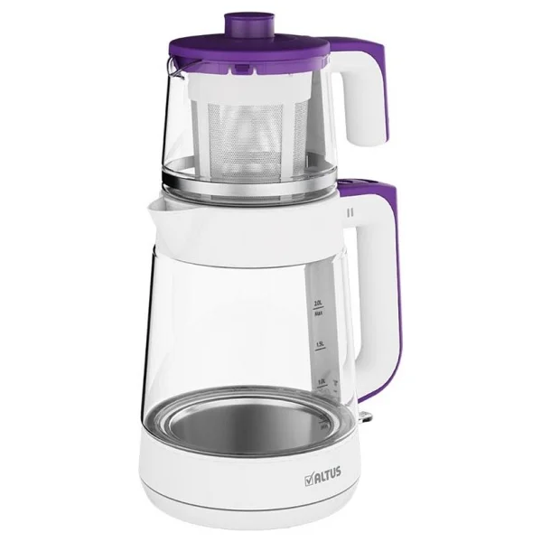 Altus Al 796 B Beyaz Cam Çay Makinesi 0,5 L Bakır Malzeme ile Şık Tasarım