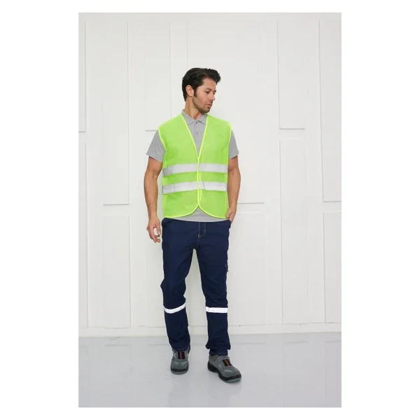 Orange Safety İkaz Yeleği - Sarı - XL - Görsel 2