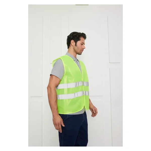 Orange Safety İkaz Yeleği - Sarı - XL - Görsel 4