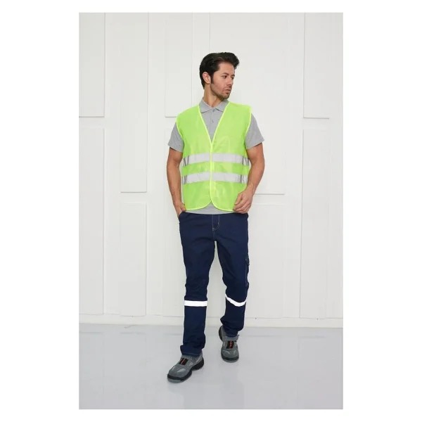 Orange Safety İkaz Yeleği - Sarı - XL - Görsel 5