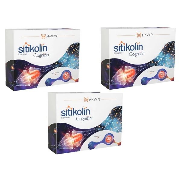 Haver Sitikolin Cognizin 250 Mg 30 Kapsül 3'lü - Görsel 2