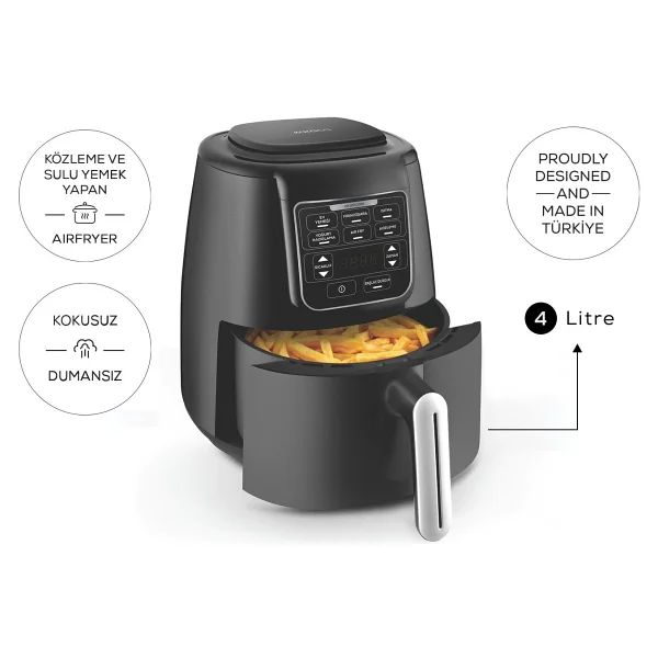Karaca Air Pro Cook 3in1 XL 4 Lt Yağsız Fritöz - Görsel 9