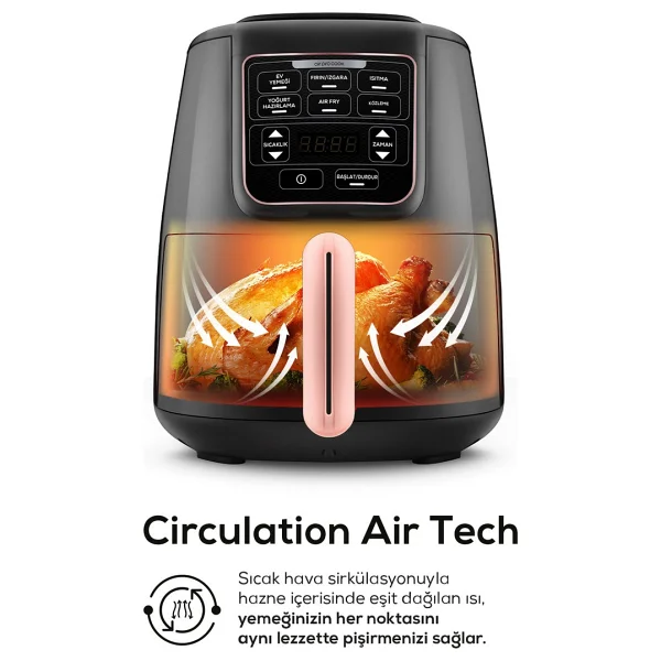 Karaca Air Pro Cook 3in1 XL 4 Lt Yağsız Fritöz - Görsel 7