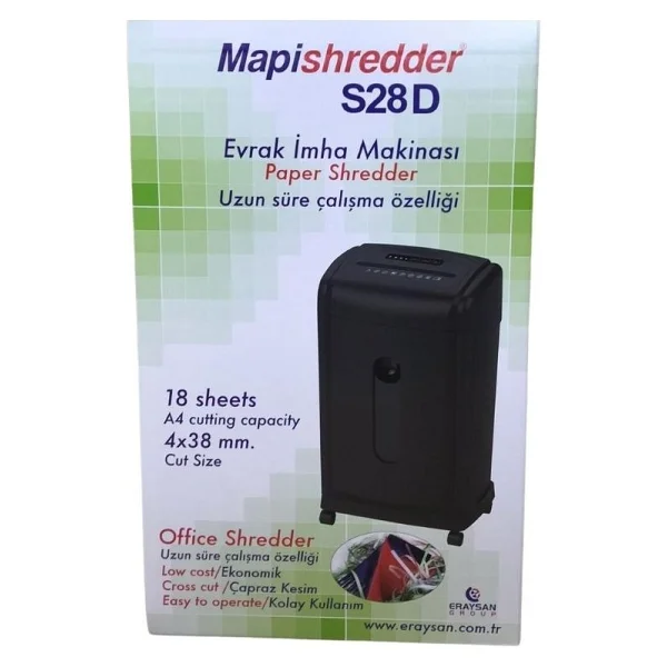 Mapishredder S28 D Evrak İmha Makinesi - Görsel 2