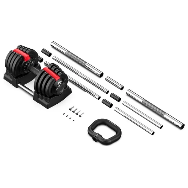 Ck Spor Ayarlanabilir 3 In 1 Dumbell Ağırlık Seti Dambıl Halter Set Kettlebell 19-20 Kg Cks171 - Görsel 4