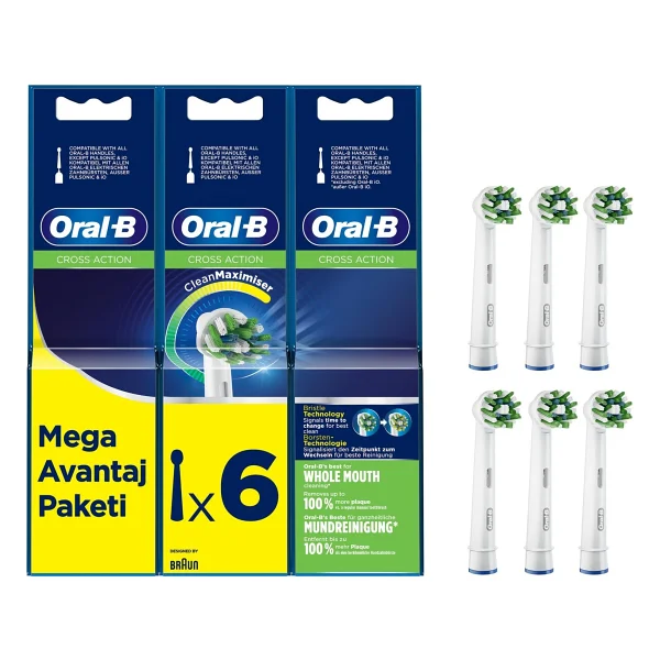 Oral-B Cross Action Clean Maximiser 6'lı Diş Fırçası Başlığı - Görsel 10