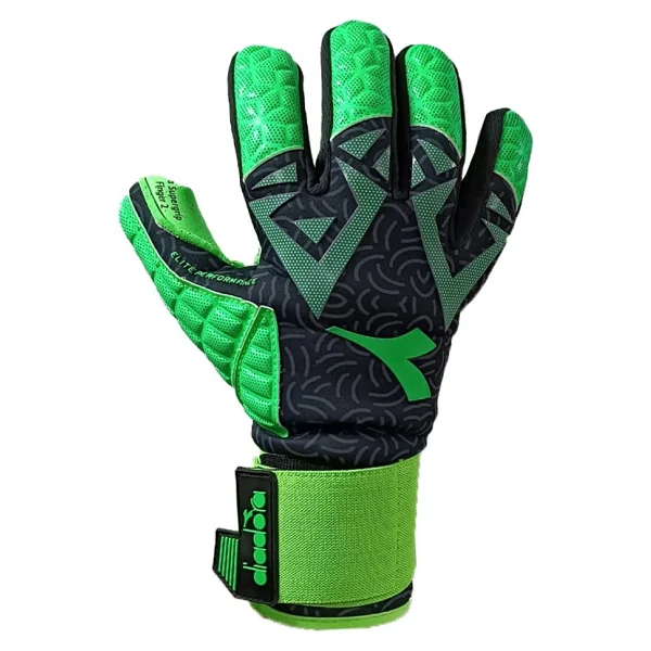 Diadora Supergrip Finger 3 Kaleci Eldiveni(DG-303) Yeşil-Siyah - Yeşil - Siyah - 9 - Görsel 3