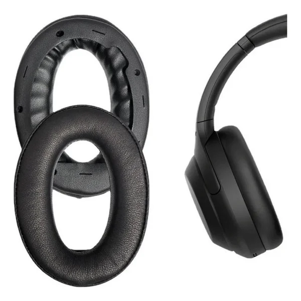 Schulzz Sony Wh-1000xm4 Wh1000xm4 Wh 1000 Xm4 Uyumlu Kulaklık Pedi - Siyah - Görsel 3
