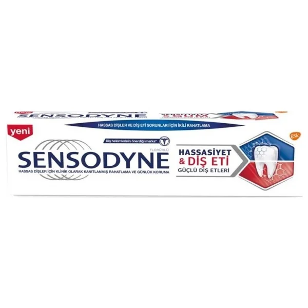 Sensodyne Hassasiyet Ve Diş Eti Beyazlatıcı 75 Ml Florürlü Diş Macunu - Görsel 3