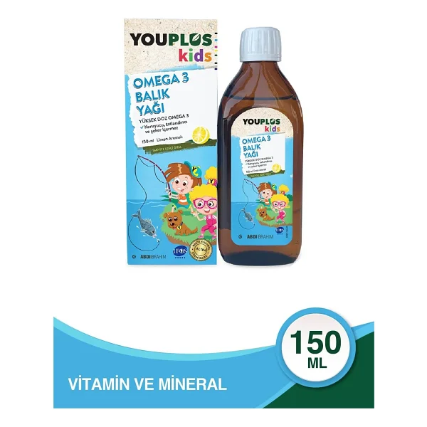 Youplus Kids Omega 3 Balık Yağı 150 Ml Şurup - Görsel 4