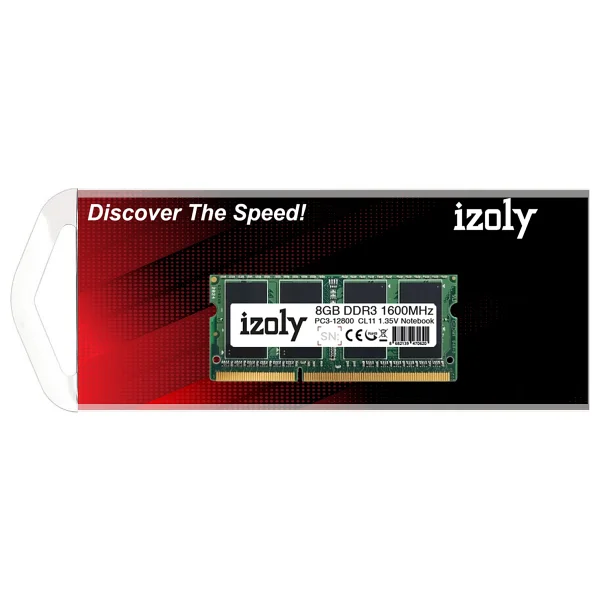 İzoly IZOLY 8GB DDR3 1600MHz Notebook Ram Oyun ve Tasarım Uyumlu 1.35V/1.50V Yüksek Performans - Görsel 4