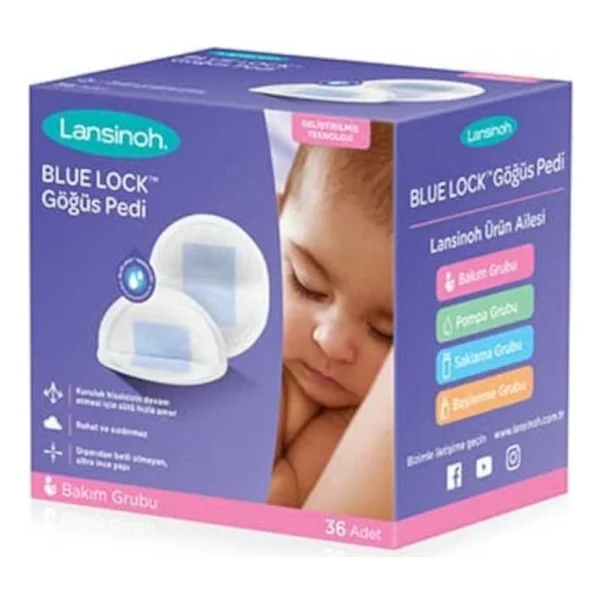 Lansinoh Blue Lock 36'lı Göğüs Pedi - Görsel 8