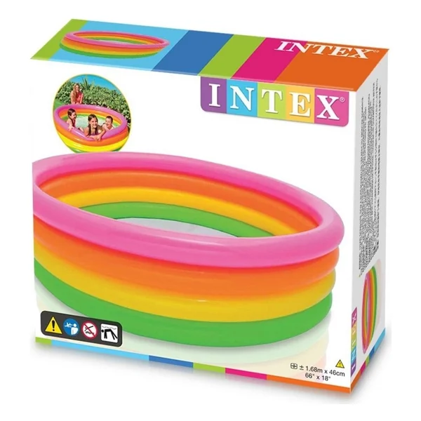 Intex 56441 Sunset 168x46 Cm 4 Boğumlu Çocuk Havuzu - Görsel 5