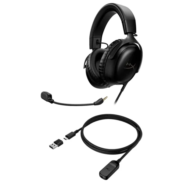 Hyperx Cloud Iıı 727a8aa Siyah Kablolu Kulak Üstü Oyuncu Kulaklığı - Görsel 2