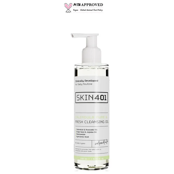 Skin401 Kalendula Saf & Tazeleyici 200 Ml Yüz Temizleme Yağı - Görsel 2