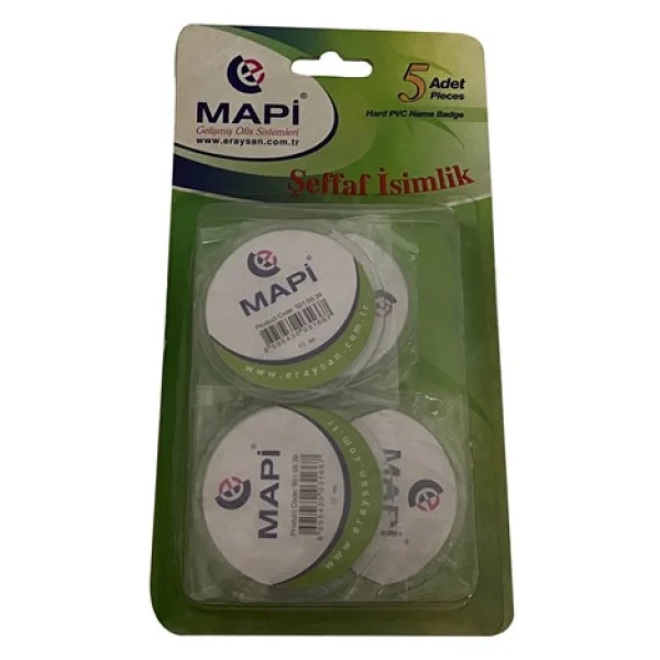 Mapi Şeffaf Isimlikler Blister 65 Mm 5'li Paket - Görsel 2