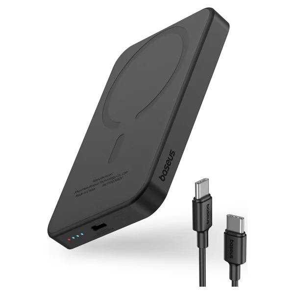 Baseus Magsafe Mini Siyah 5000 mAh Kablosuz Powerbank - Görsel 4