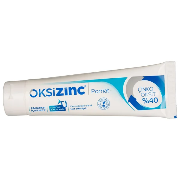 Oksizinc Pomat %40 Çinko Oksit Parabensiz Doğal Balık Yağı İçeren Cilt Bakım Kremi 2x100 ml - Görsel 2
