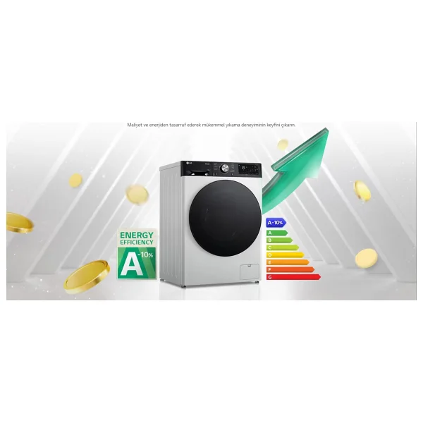 Lg F4y5eyw0w 11 Kg 1400 Devir Çamaşır Makinesi - Görsel 5