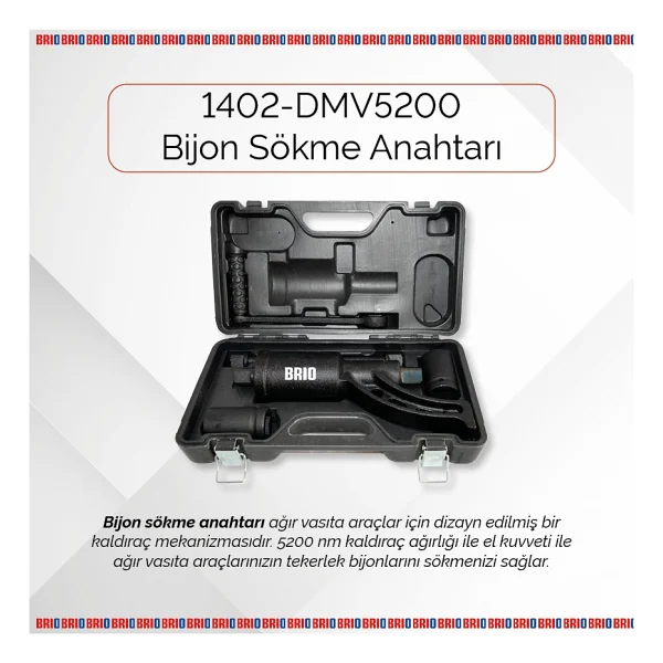 Brio 5200 Nm Ağır Vasıta Bijon Anahtarı - Görsel 3