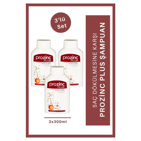 Prozinc Plus 3x300 Ml Saç Dökülmesine Karşı Şampuan - Görsel 4