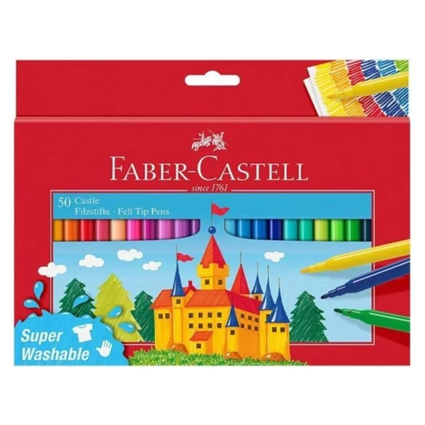 Faber-Castell 50'li Keçeli Kalem Seti - Görsel 7