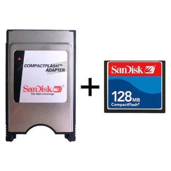 Sandisk 128 MB Compact Flash Hafıza Kartı+Pmcıa Compact Flash Kart Okuyucu - Görsel 2