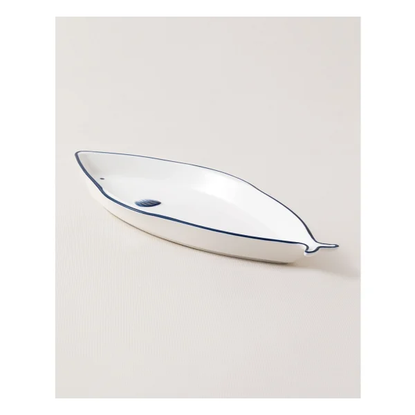 Madame Coco Marine 33 Cm Tabak Mavi - Beyaz - Görsel 4