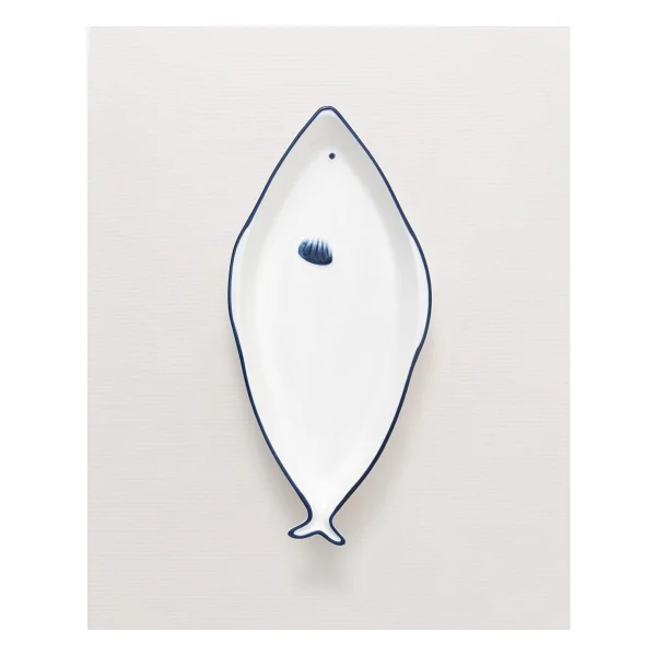 Madame Coco Marine 33 Cm Tabak Mavi - Beyaz - Görsel 5