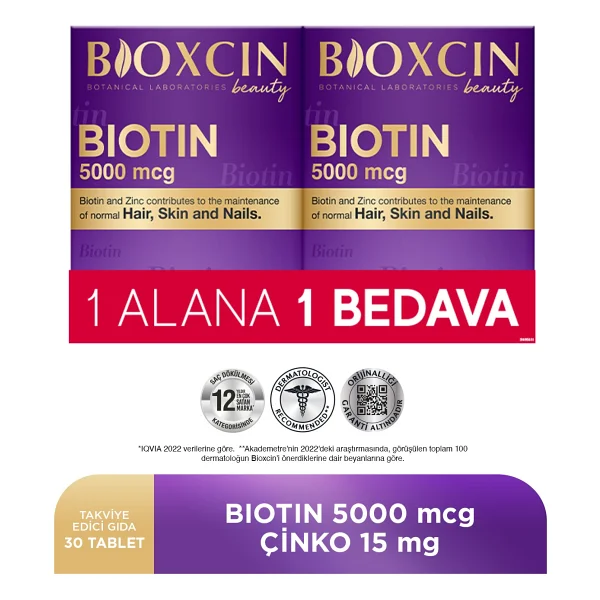 Bioxcin Biotin 5000 Mcg 30 Tablet 2'li - Görsel 5