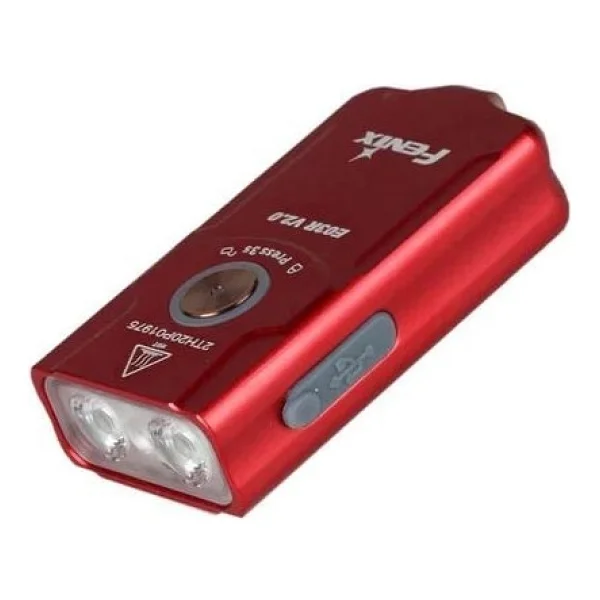 Fenix E03r V2.0 500 Lümen LED Şarjlı Kırmızı Anahtarlık Fener - Görsel 5
