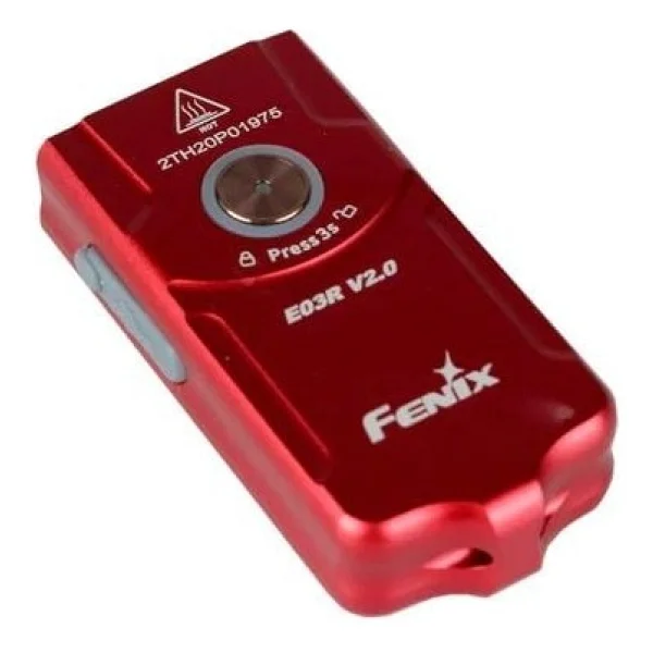 Fenix E03r V2.0 500 Lümen LED Şarjlı Kırmızı Anahtarlık Fener - Görsel 7