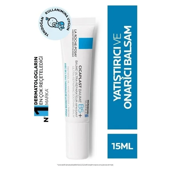La Roche-Posay Cicaplast Baume B5 Onarıcı Ve Yatıştırıcı 15 Ml Nemlendirici Krem - Görsel 4