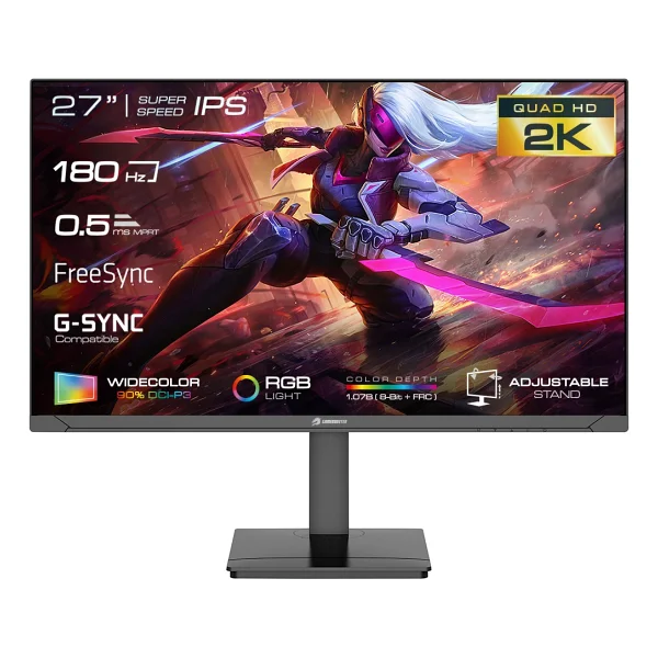 Gamebooster GB-2719fqhd 27" 0.5 Ms 2k Ips 180 Hz Oyuncu Monitörü - Görsel 2