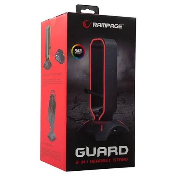Rampage Rm-H66 Guard RGB Kulaklık Standı - Görsel 5
