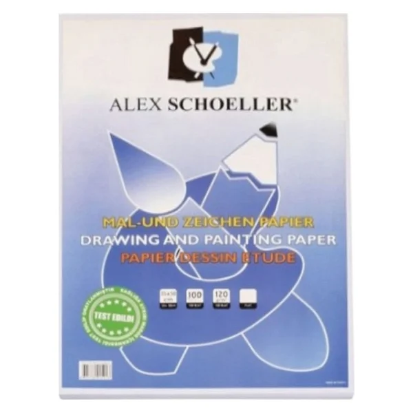 Alex Schoeller 35x50 120 Gr 100 Yaprak Resim Kağıdı - Görsel 4