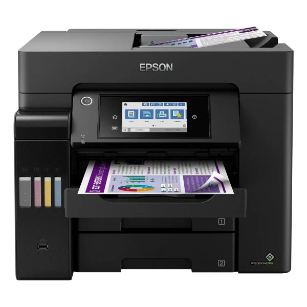 Epson Ecotank L6570 Wi-Fi + Tarayıcı + Fotokopi + Faks Renkli Çok Fonksiyonlu Tanklı Mürekkep Püskürtmeli Yazıcı - Görsel 3