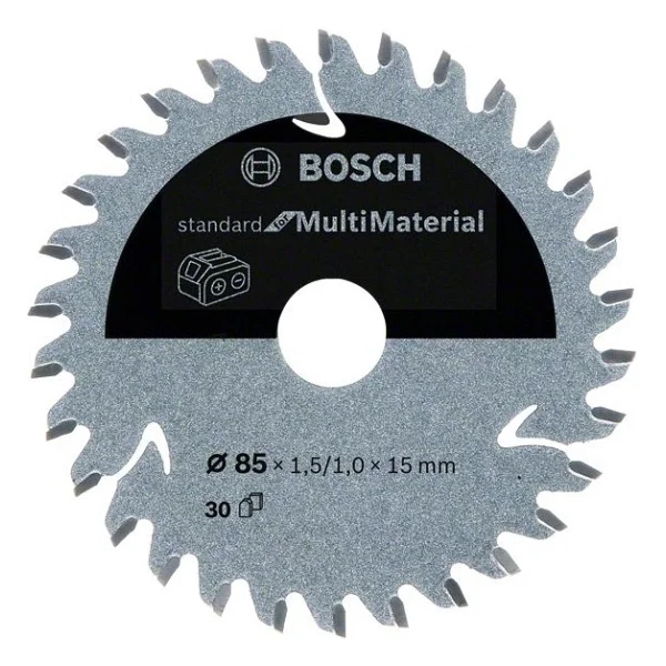 Bosch - Standard For Serisi Çoklu Malzeme Için Akülü Daire Testere Bıçağı 85x15 Mm 30 Diş - Görsel 4