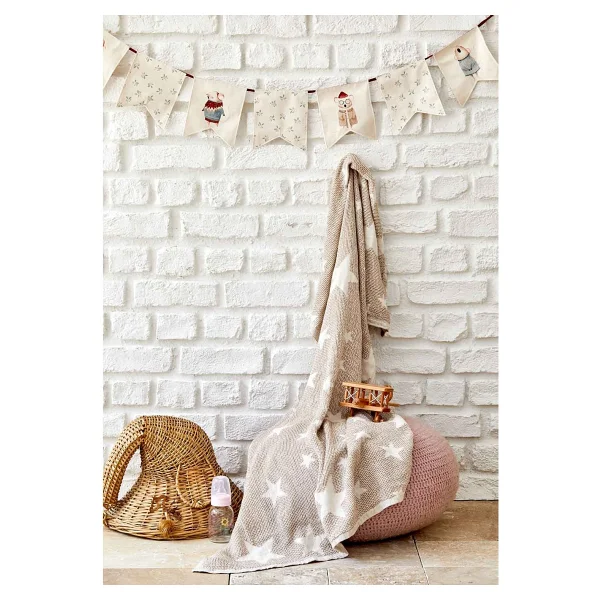 Karaca Home Baby Star 80x120 Cm Gri Bebek Pikesi - Görsel 7