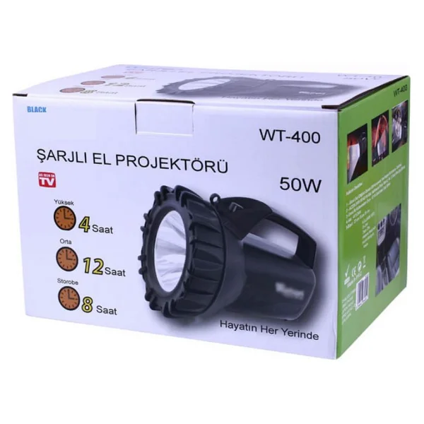 Watton Wt-400 50 W Şarjlı Fener - Görsel 3