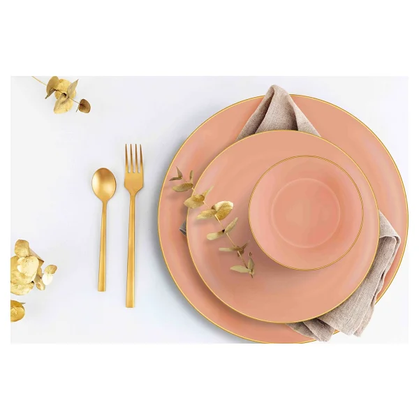 The Mia Basic Gri Yemek Tabağı 6'lı Set 20 Cm - Görsel 6
