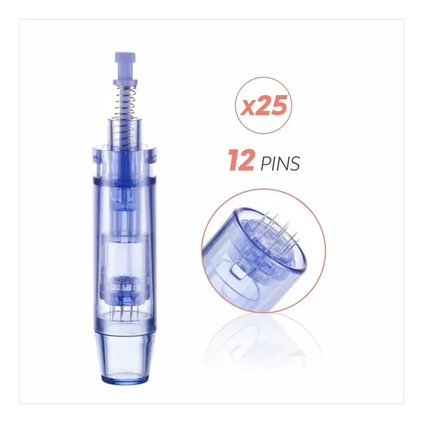 Ekai Mavi 12 İğneli Dr. Pen Ultima-A6, A1 Cihazlara Uyumlu 25 Adet Dermapen İğnesi - Görsel 4